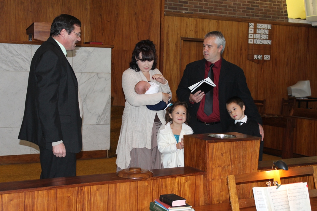 Die gesin by Christo se doop